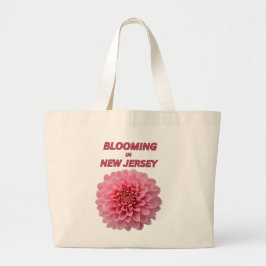 BLOOMING IN NJ, CHRYSANTHEMUM FLORAL TOTE BAG JUMBO TYGKASSE