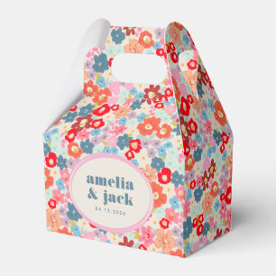 Blooming Joy Bright Blommigt Maximalist Bröllop Presentaskar