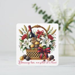 Blooming Kärlek - Alla hjärtans dagskort Tack Kort