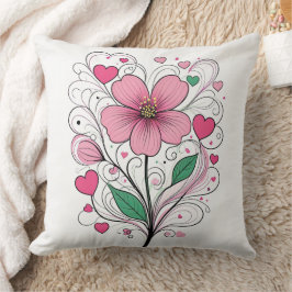 Blooming Kärlek Kudde