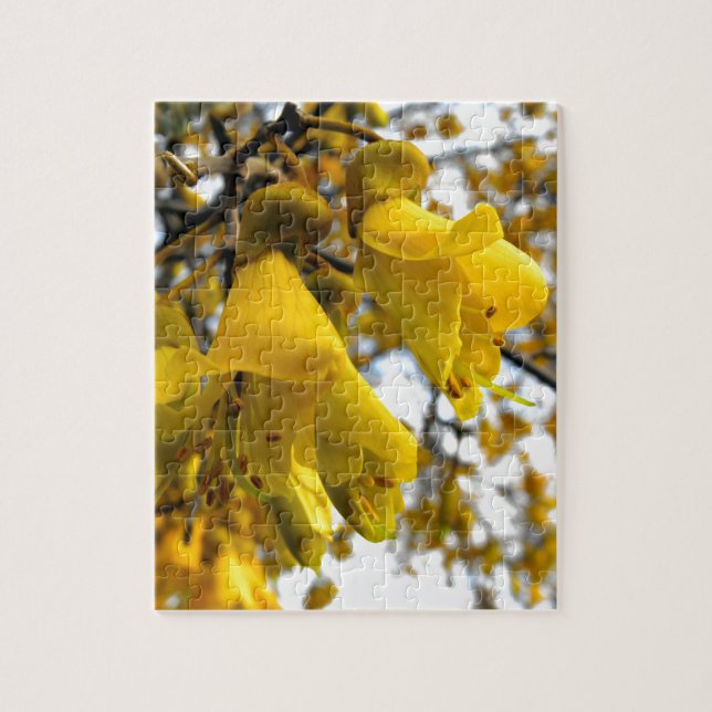 Blooming Kowhai Träd Pussel (Vertikal)