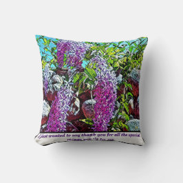 Blooming lilac flower garden kudde