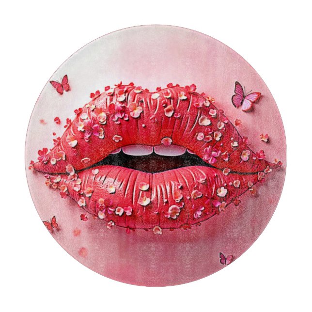 Blooming Lips: Floral Butterfly Kiss (Framsidan)