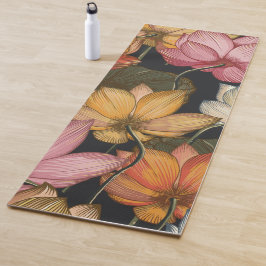 Blooming Lotus Vatten Lilies Black Exercise