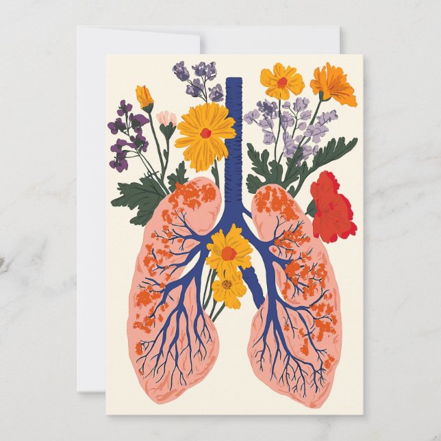 Blooming Lungs - Harmony of Nature and Health Julkort (Framsida)