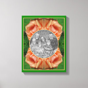 Blooming Peach Ro Skapar ditt eget foto Canvastryck