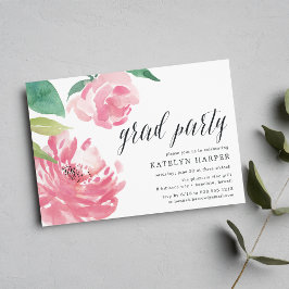 Blooming Peony | Inbjudan till Studentfest