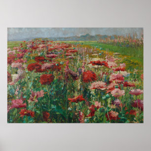 Blooming Poppies - Olga Wisinger-Florian Poster