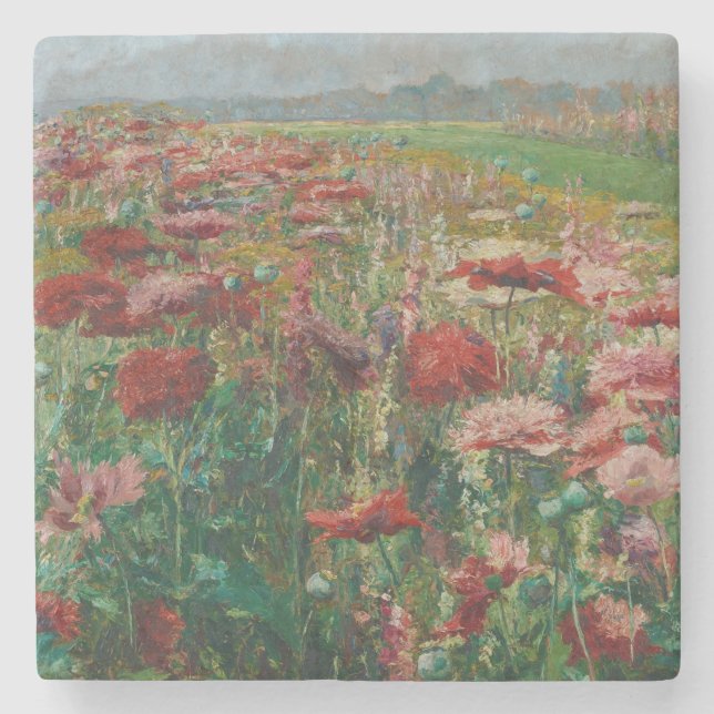 Blooming Poppies - Olga Wisinger-Florian Stenunderlägg (Framsidan)