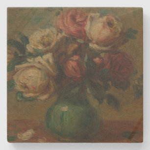 Blooming Ro i Vas av Pierre Renoir Classic Stenunderlägg
