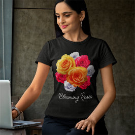 Blooming Ro Motif T-Shirt