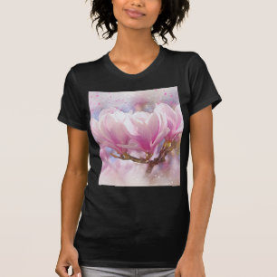 Blooming Rosa Lila Magnolia - Vår Flower T-shirt