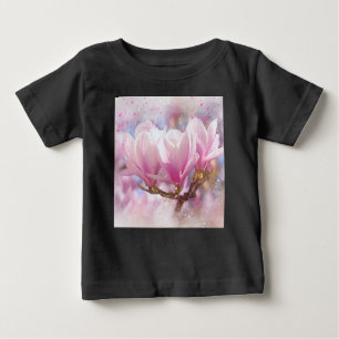 Blooming Rosa Lila Magnolia - Vår Flower Tee