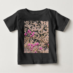 Blooming Rosa Lila Magnolias Vår Flower T-shirt