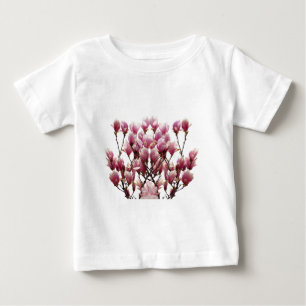 Blooming Rosa Magnolias Vår Flower T-shirt