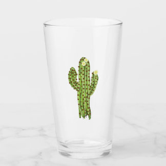 Blooming Saguaro Pint Glass Glaskopp