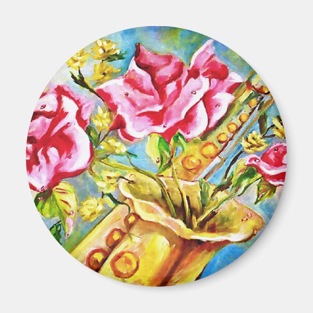 BLOOMING SAX MAGNET (Framsidan)