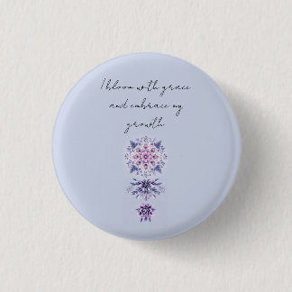 Blooming Serenity Mandala Badge Knapp