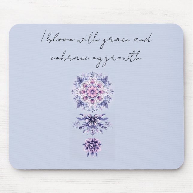 Blooming Serenity Mandala Mouse Pad Musmatta (Framsidan)