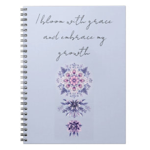 Blooming Serenity Mandala Spiral fotopatbok Anteckningsbok