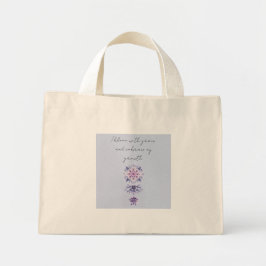 Blooming Serenity Mandala Tote Bag Mini Tygkasse