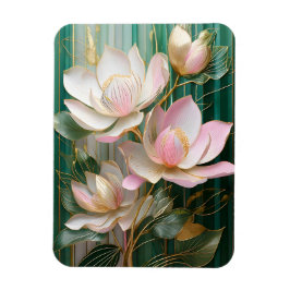 Blooming Tapet japansk Magnolia Art Magnet