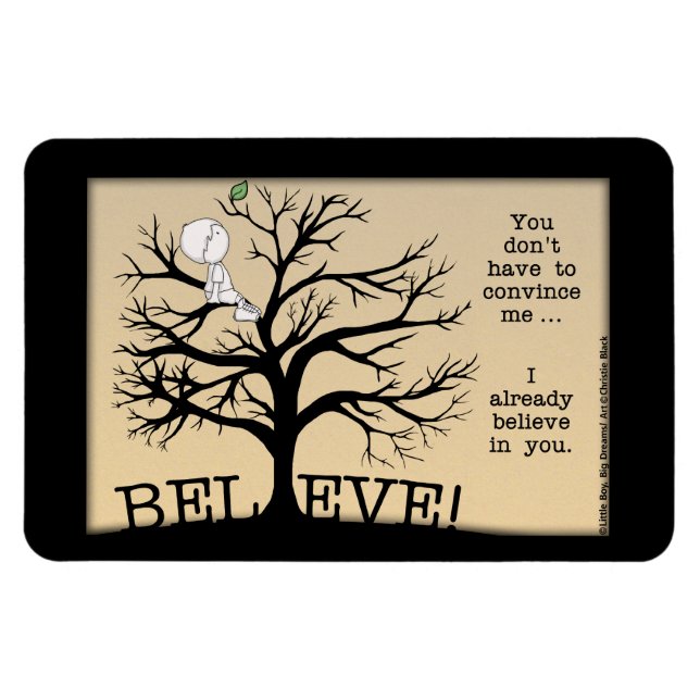 Blooming Träd Magnet (Horisontell)