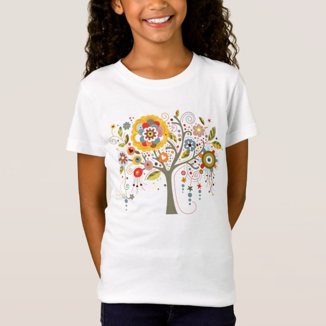 Blooming Träd Tee Shirt (Framsida)
