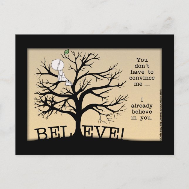 Blooming Träd Vykort (Framsida)