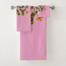 Blooming Tur: Blommigt St. Patrick Day rosa Towel