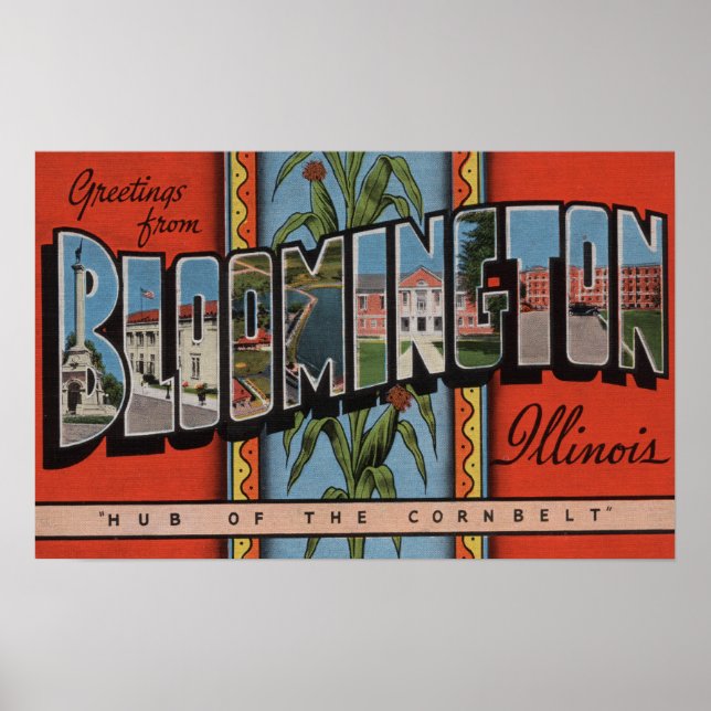 Bloomington, Illinois - Stora Brev-scener Poster (Framsidan)