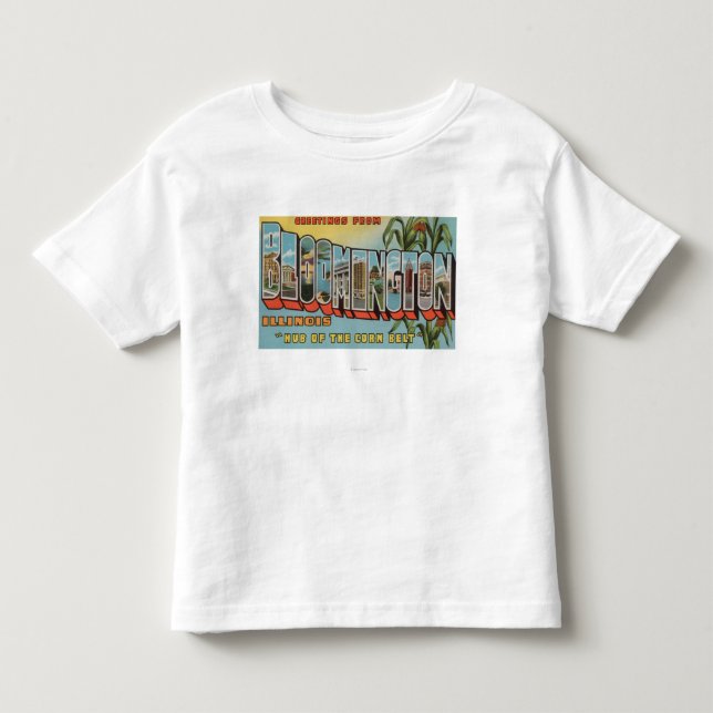 Bloomington Illinois - stora brevplatser 2 T Shirt (Framsida)