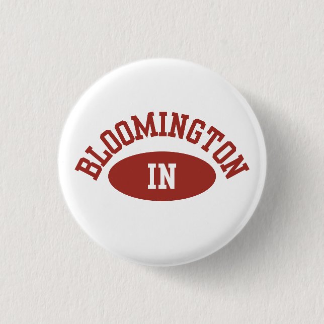 Bloomington Indiana Button- College Football Nål (Framsida)