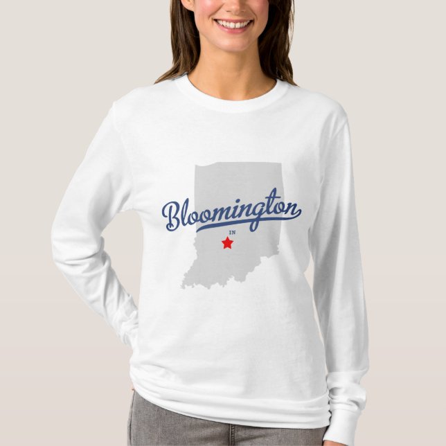 Bloomington Indiana I skjorta Tee Shirt (Framsida)