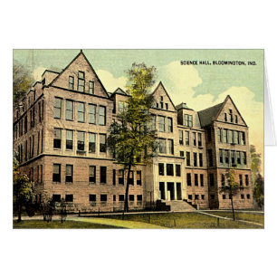 Bloomington Indiana IU vetenskap Hall 1930 Hälsningskort