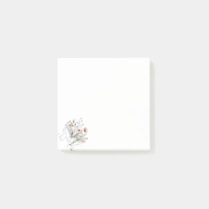 Blooms Book Botanisk Linje Konst Post-it Block