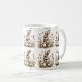 Blooms & Bunnies: Whimsical Påsk Kaffemugg