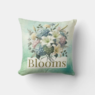 Blooms Dekorativ kudde 16"x16": Låt det blomma med