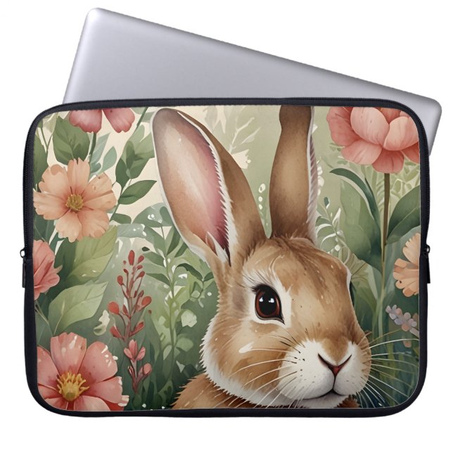  Blooms och Bunny Dreams Electronics Bag Laptop Fodral (Framsidan)