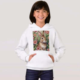  Blooms och Bunny Dreams Hoodie T Shirt