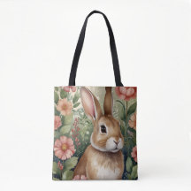 Blooms och Bunny Dreams Tote Bag