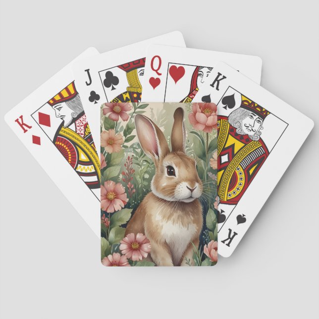  blooms och Bunny Dreams-uppspelningskort Casinokort (Baksidan)