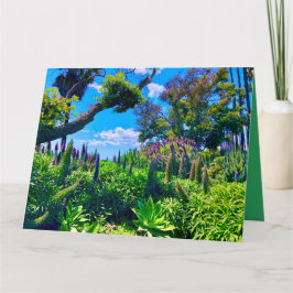 Blooms och Greenery Kort