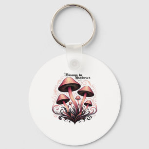 Blooms Shadows - Whimsigoth Mushroom Art Pastel Go Nyckelring