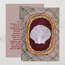 Bloomsbury & Charleston-Inspired Seashell Art-kort