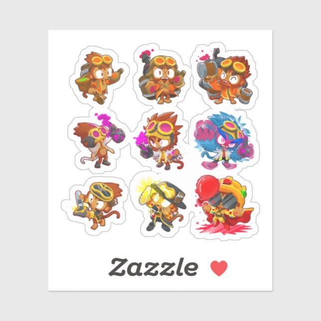 bloons td 6 klistermärken (Ark)