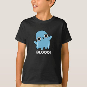 Blooo Funny Blue Ghost Pun Mörk BG T Shirt