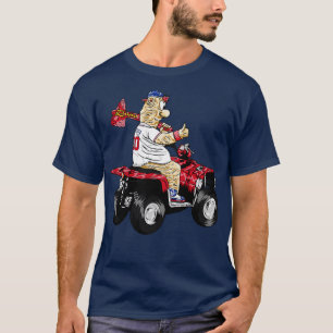 blooper Tävling quad atlanta Mascot toon Stil TShi T Shirt