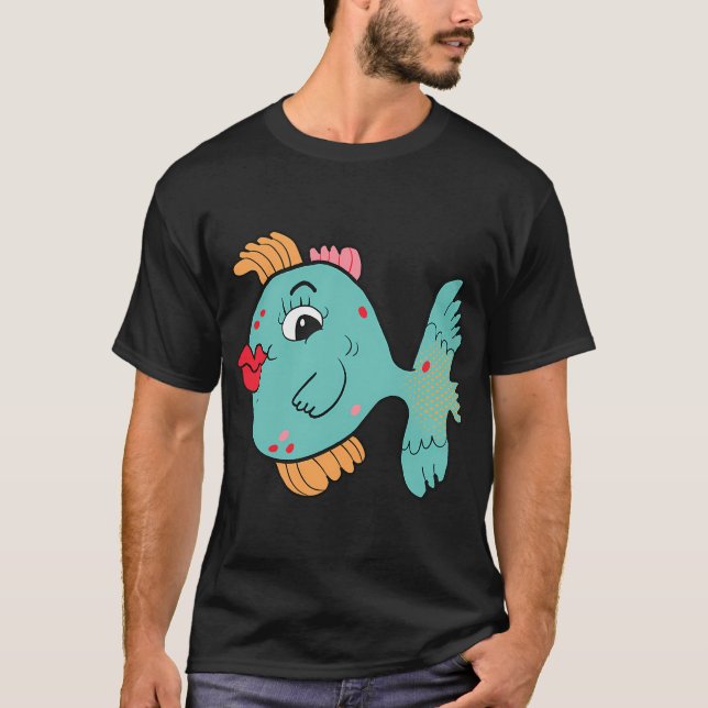 Blooples den tropiska fisken t shirt (Framsida)