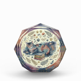 Bloque de Cristal Decorativo- Art Acuarela